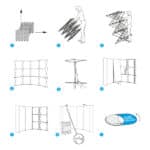 Beurswand pop up straight