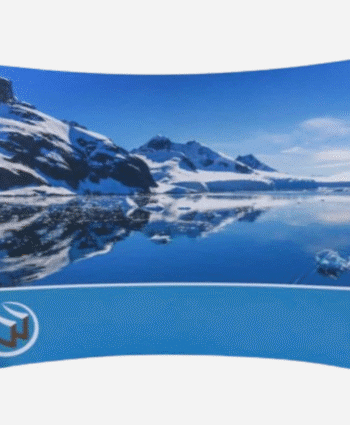 Beurswand met textielhoes