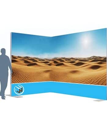 Beursstand 2x3 meter met textielprint – beurswand voor professioneel gebruik