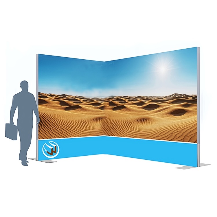 Beursstand 2x3 meter met textielprint – beurswand voor professioneel gebruik